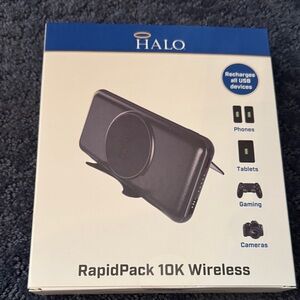 Halo RapidPack 10K Wireless Charger - Black